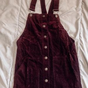 Eggplant corduroy jumper